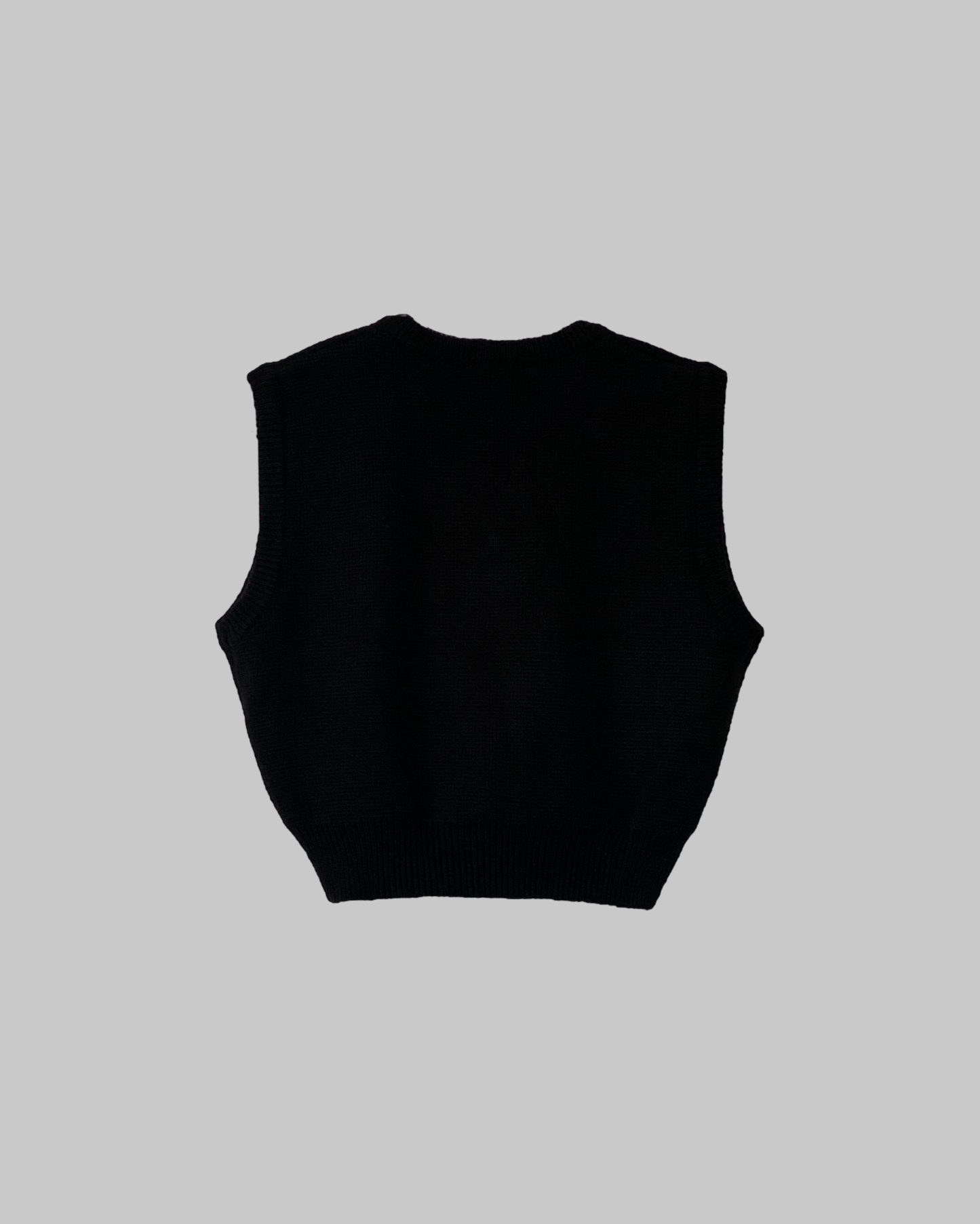 Basic v neck knit vest