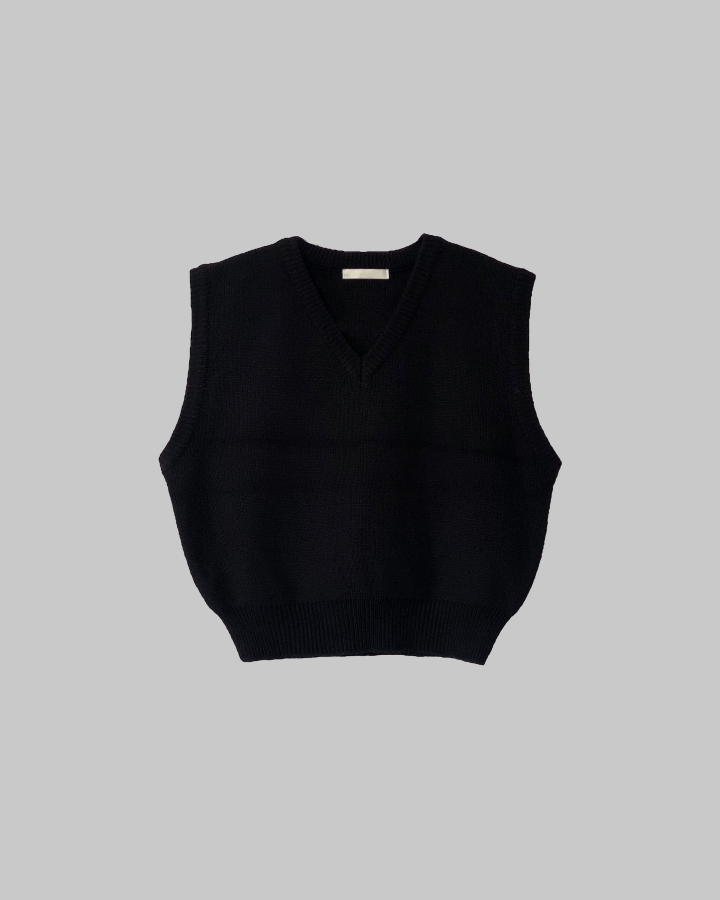 Basic v neck knit vest