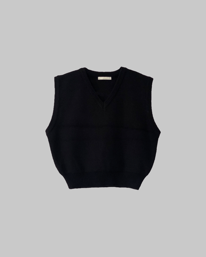 Basic v neck knit vest